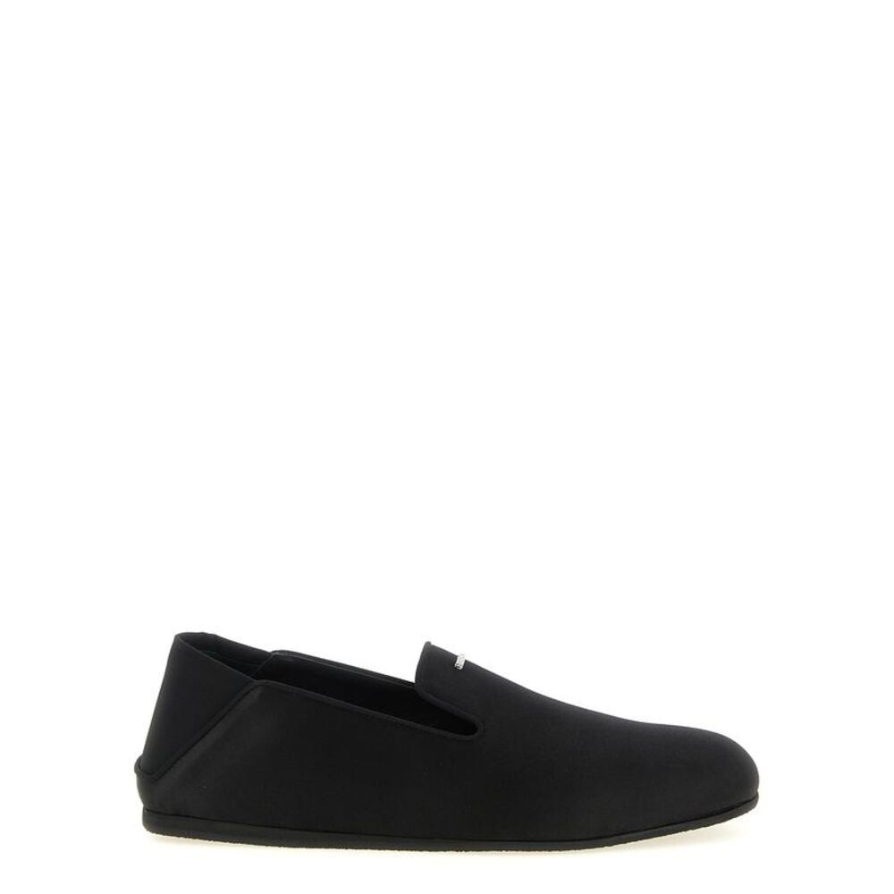 Giuseppe Zanotti Black Viscose Slip-On Men's Loafers